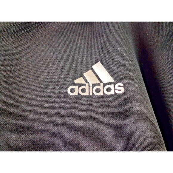 Adidas ClimaWarm Men’s Full Zip Hoodie Jacket Size Large Black Gray Fleece - Picture 9 of 13